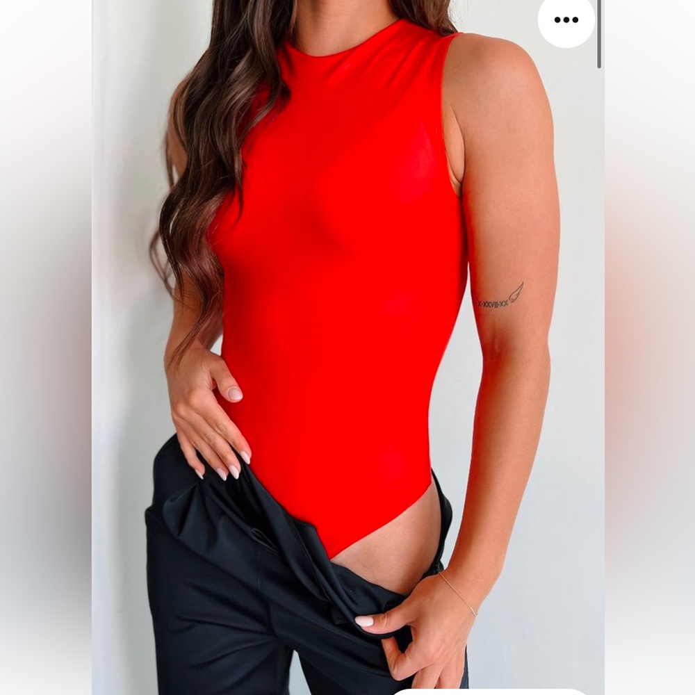 Mono B mock neck tank bodysuit